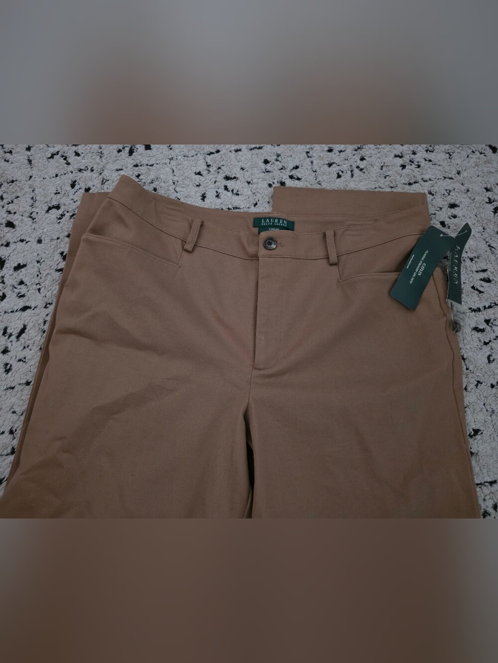 Lauren Ralph Lauren Women’s Khaki/Tan Slim Caitlin Pants